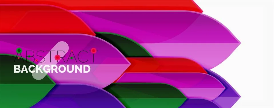 Abstract color lines dynamic background, modern material design style 스톡 일러스트