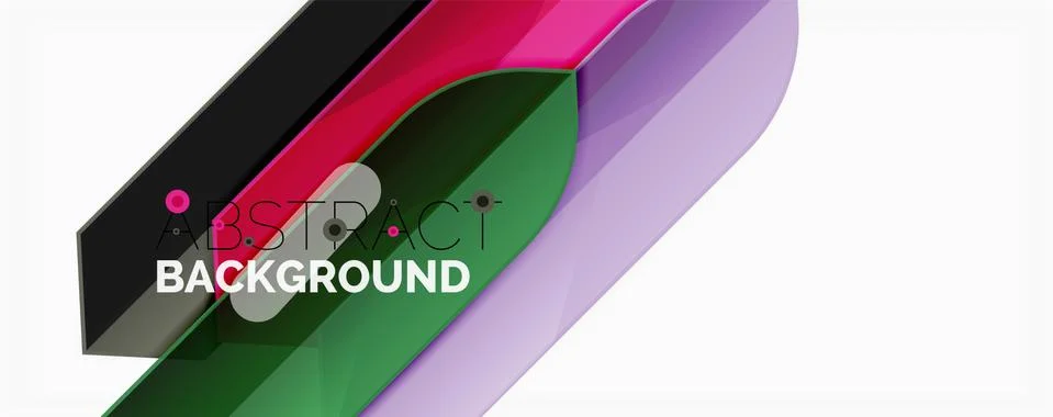Abstract color lines dynamic background, modern material design style 스톡 일러스트