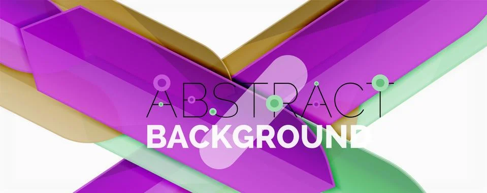 Abstract color lines dynamic background, modern material design style Illustrazione stock