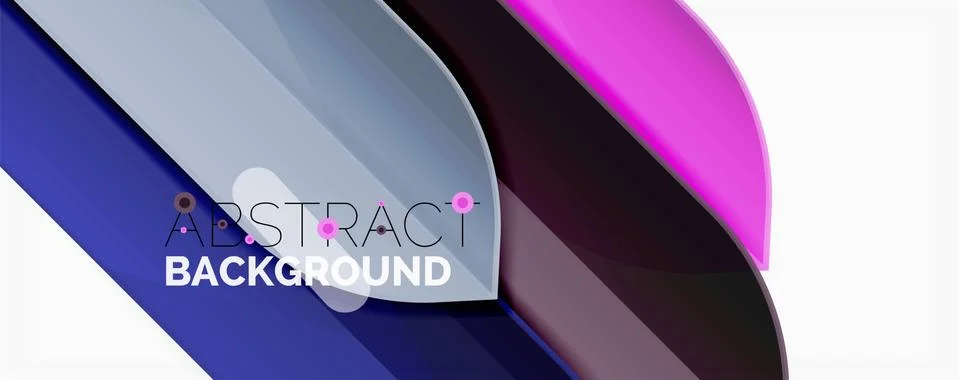 Abstract color lines dynamic background, modern material design style イラスト素材