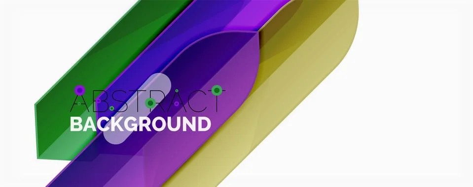 Abstract color lines dynamic background, modern material design style 스톡 일러스트