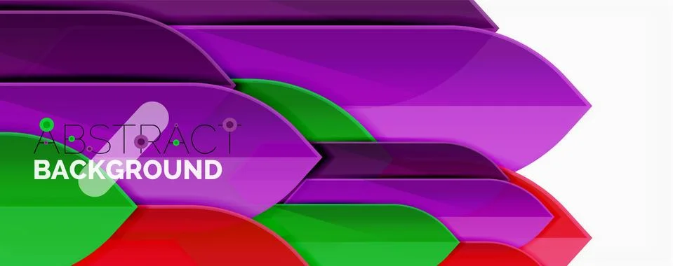 Abstract color lines dynamic background, modern material design style Illustrazione stock