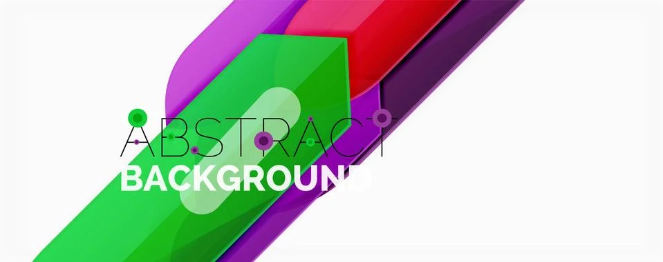 Abstract color lines dynamic background, modern material design style Illustrazione stock