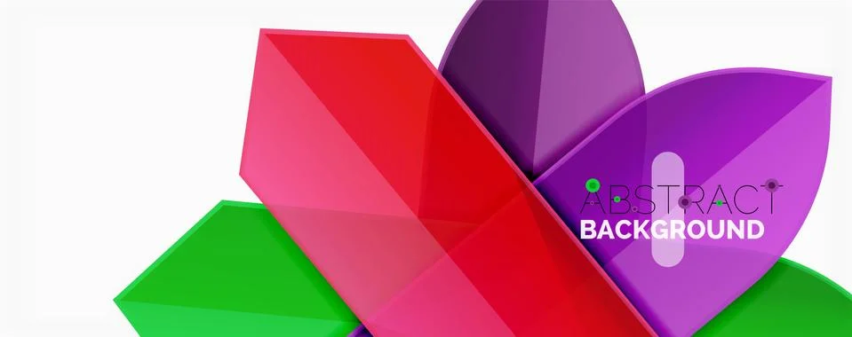 Abstract color lines dynamic background, modern material design style Illustrazione stock