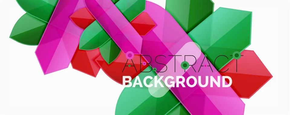 Abstract color lines dynamic background, modern material design style Illustrazione stock
