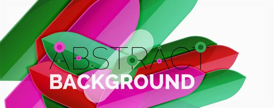 Abstract color lines dynamic background, modern material design style イラスト素材