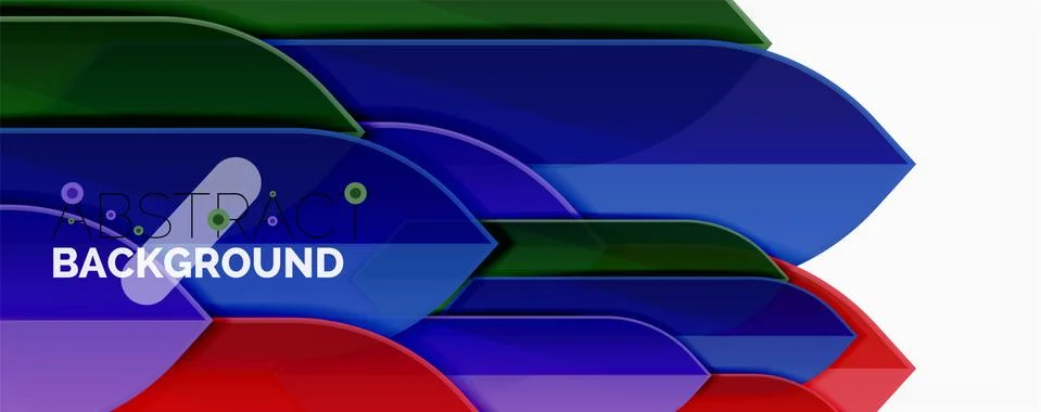 Abstract color lines dynamic background, modern material design style イラスト素材