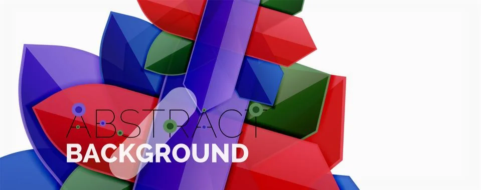 Abstract color lines dynamic background, modern material design style Illustrazione stock
