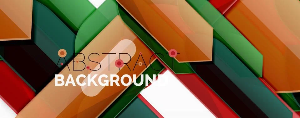 Abstract color lines dynamic background, modern material design style イラスト素材
