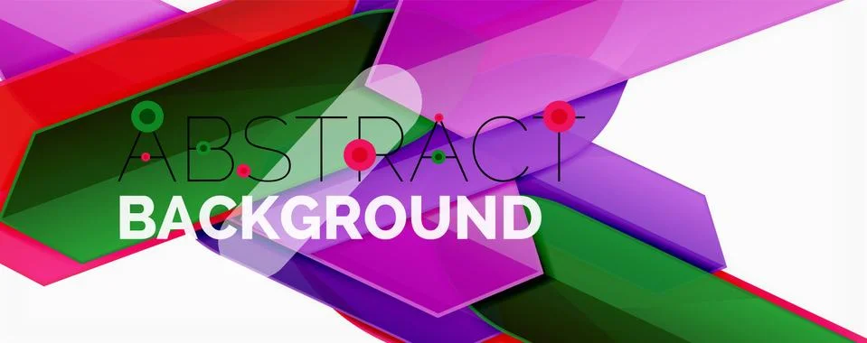 Abstract color lines dynamic background, modern material design style Illustrazione stock