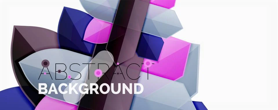 Abstract color lines dynamic background, modern material design style Illustrazione stock