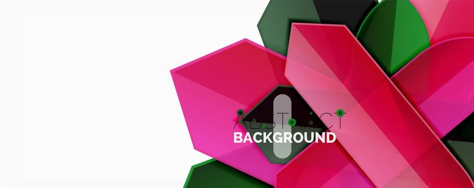 Abstract color lines dynamic background, modern material design style Stock Illustration