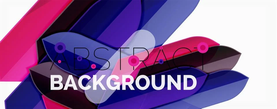 Abstract color lines dynamic background, modern material design style Illustrazione stock