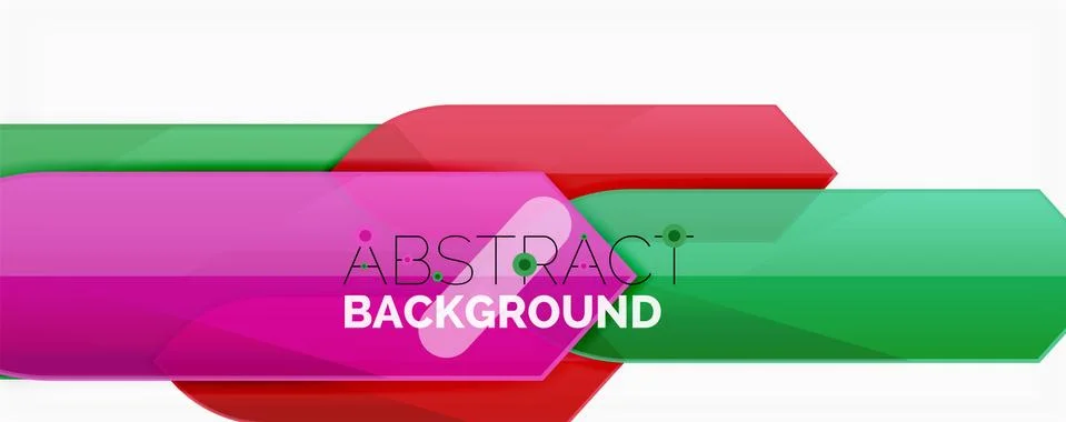 Abstract color lines dynamic background, modern material design style Stock Illustration