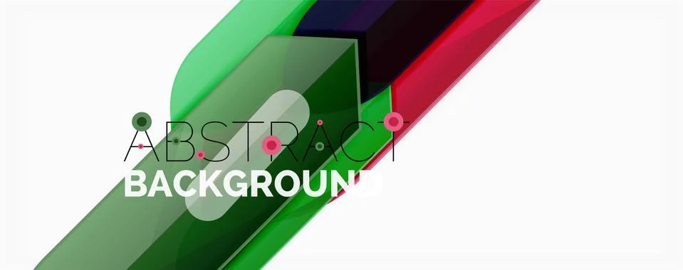 Abstract color lines dynamic background, modern material design style Ilustración de archivo