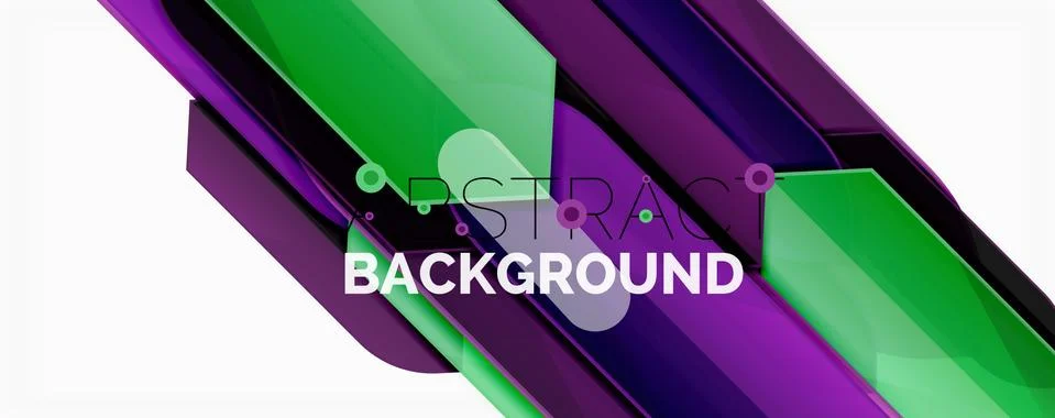 Abstract color lines dynamic background, modern material design style Illustrazione stock