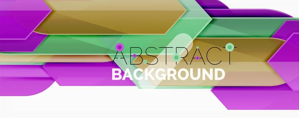 Abstract color lines dynamic background, modern material design style Stock Illustration