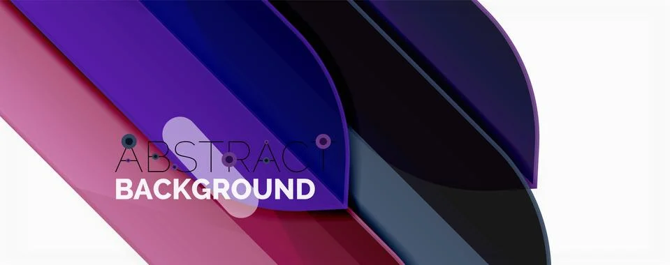 Abstract color lines dynamic background, modern material design style Illustrazione stock