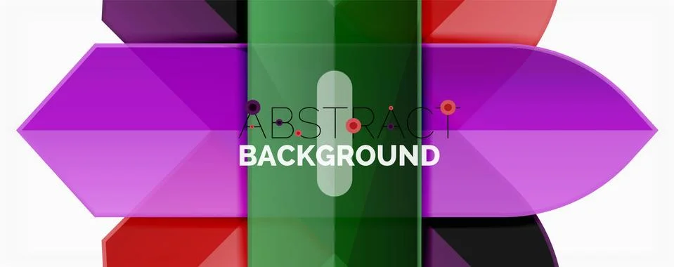 Abstract color lines dynamic background, modern material design style Illustrazione stock