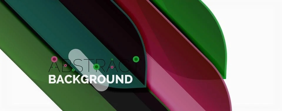 Abstract color lines dynamic background, modern material design style Illustrazione stock