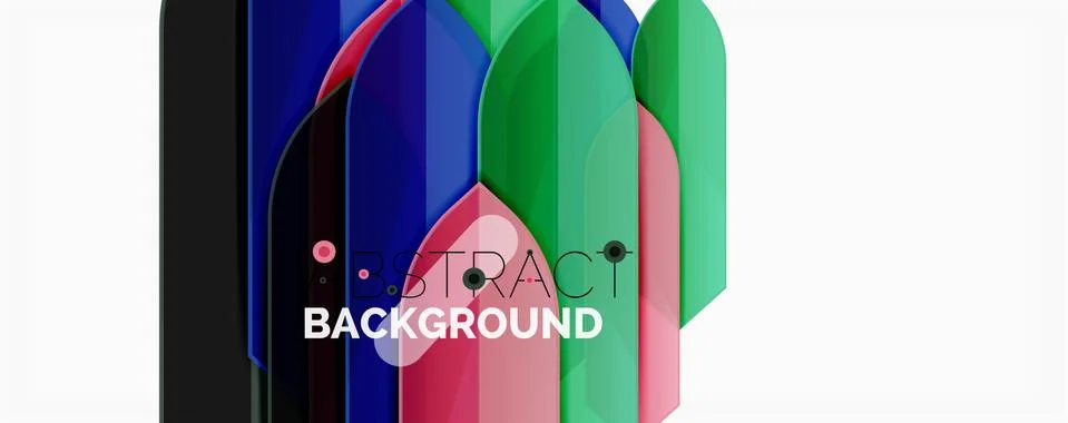 Abstract color lines dynamic background, modern material design style イラスト素材