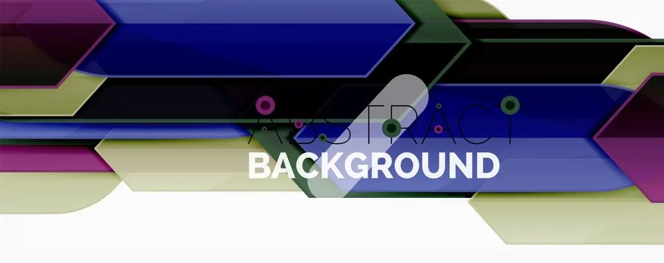 Abstract color lines dynamic background, modern material design style Illustrazione stock