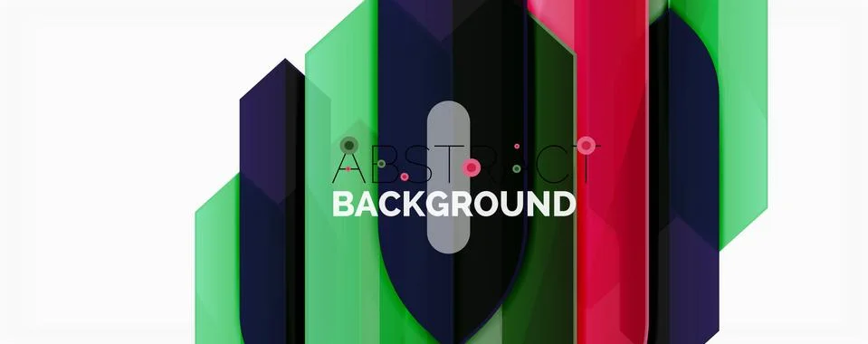 Abstract color lines dynamic background, modern material design style イラスト素材