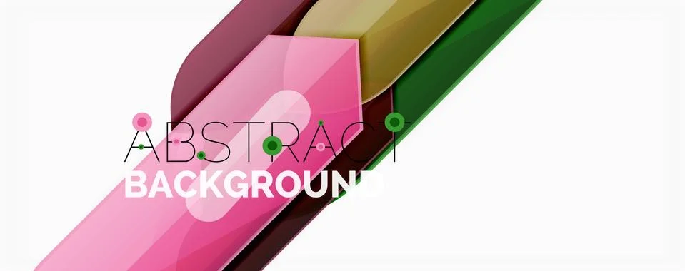 Abstract color lines dynamic background, modern material design style Illustrazione stock