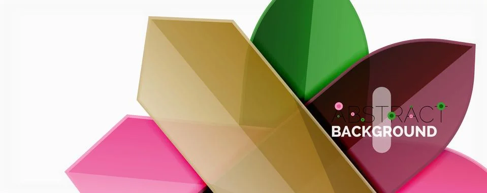 Abstract color lines dynamic background, modern material design style 스톡 일러스트