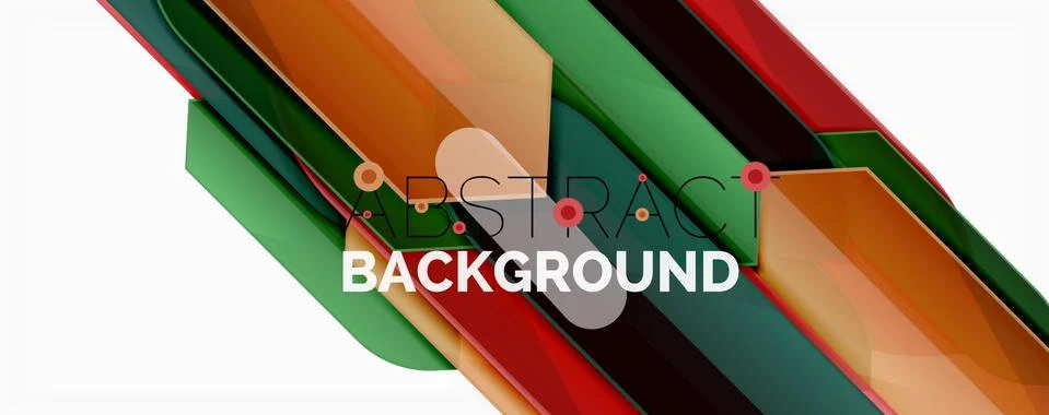 Abstract color lines dynamic background, modern material design style Illustrazione stock