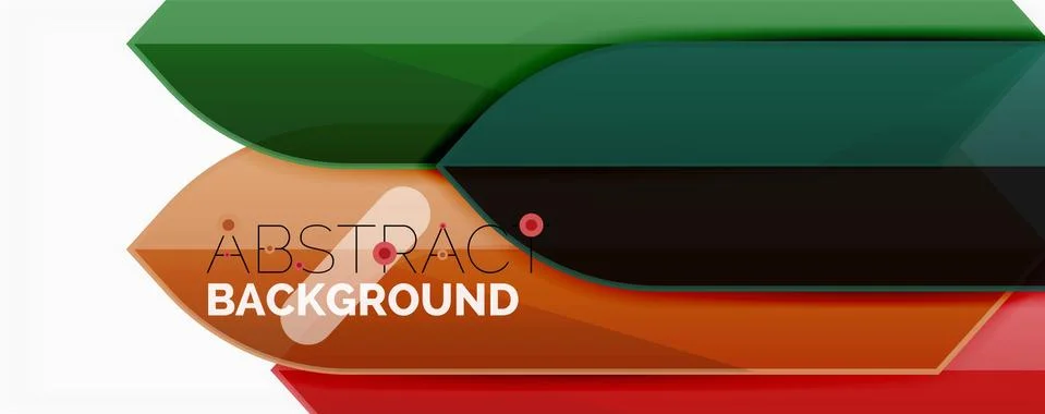 Abstract color lines dynamic background, modern material design style Illustrazione stock