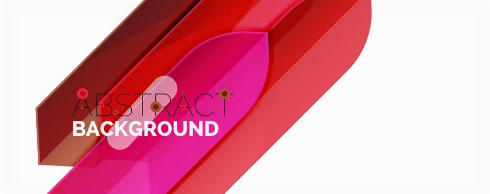 Abstract color lines dynamic background, modern material design style Stock Illustration