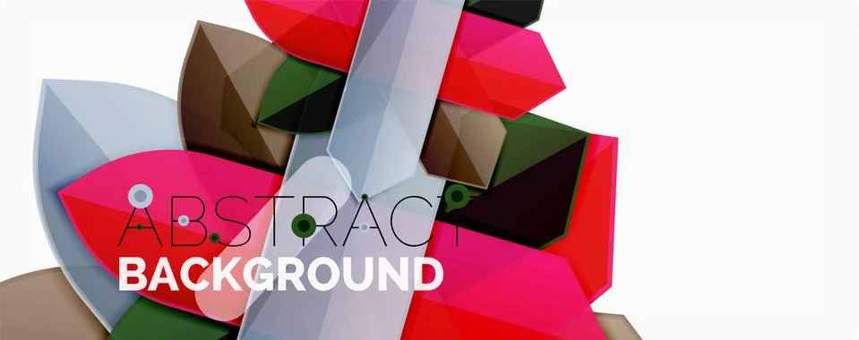 Abstract color lines dynamic background, modern material design style Ilustración de archivo