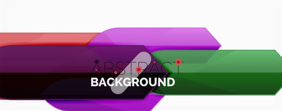 Abstract color lines dynamic background, modern material design style Illustrazione stock