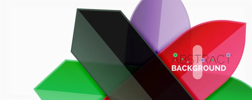Abstract color lines dynamic background, modern material design style Illustrazione stock