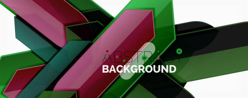 Abstract color lines dynamic background, modern material design style Illustrazione stock
