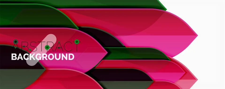 Abstract color lines dynamic background, modern material design style Illustrazione stock
