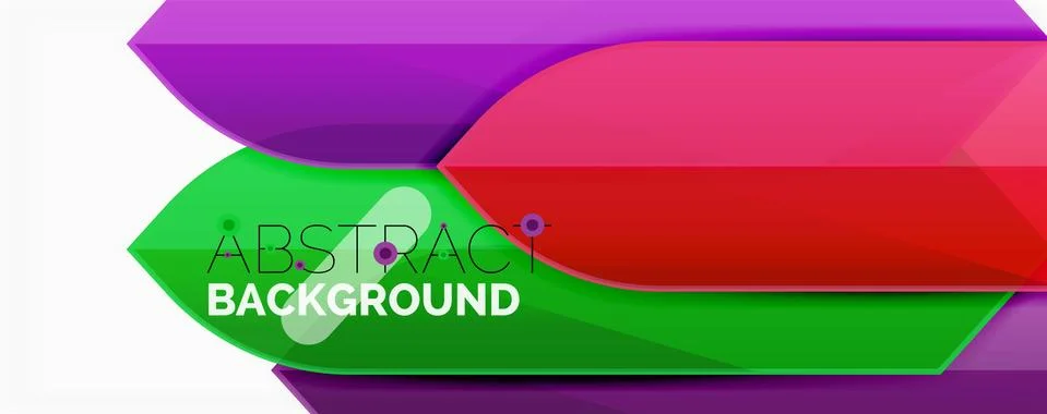 Abstract color lines dynamic background, modern material design style Illustrazione stock