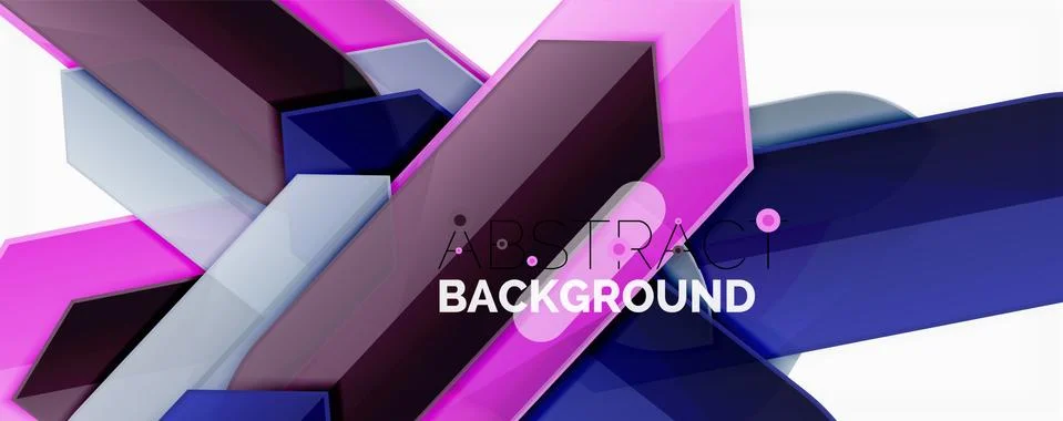 Abstract color lines dynamic background, modern material design style Illustrazione stock