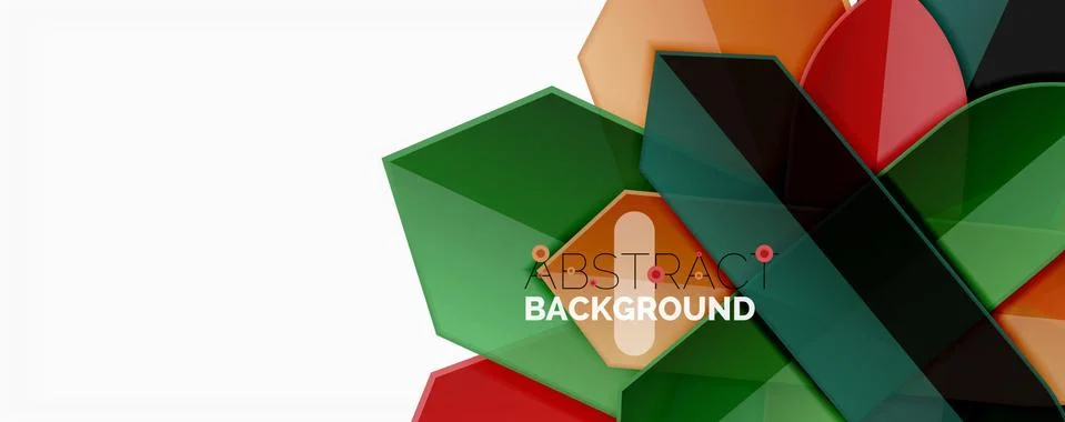 Abstract color lines dynamic background, modern material design style Stock Illustration