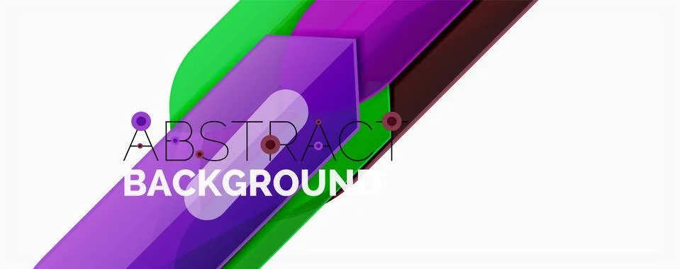 Abstract color lines dynamic background, modern material design style Illustrazione stock