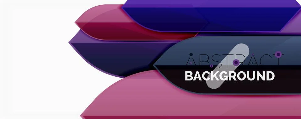 Abstract color lines dynamic background, modern material design style Illustrazione stock