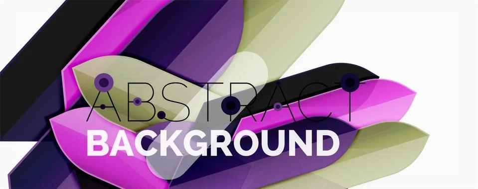 Abstract color lines dynamic background, modern material design style Illustrazione stock