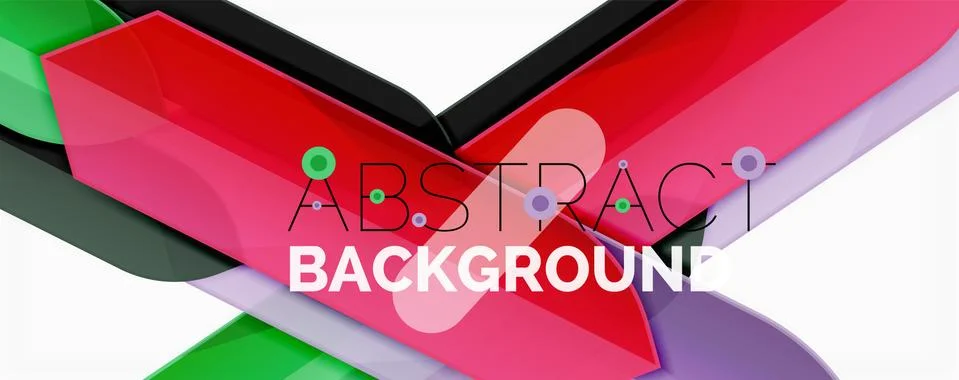 Abstract color lines dynamic background, modern material design style 스톡 일러스트