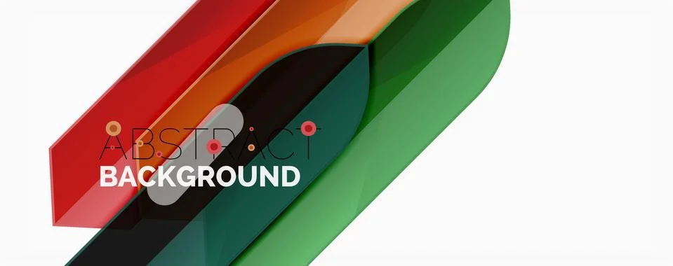 Abstract color lines dynamic background, modern material design style Ilustración de archivo