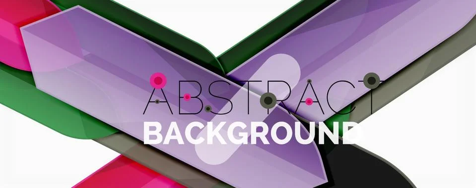 Abstract color lines dynamic background, modern material design style 스톡 일러스트
