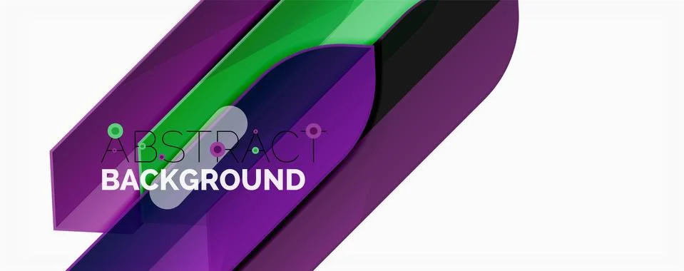 Abstract color lines dynamic background, modern material design style Stockillustratie