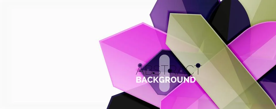 Abstract color lines dynamic background, modern material design style Illustrazione stock
