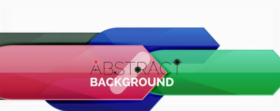 Abstract color lines dynamic background, modern material design style Ilustración de archivo