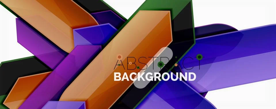 Abstract color lines dynamic background, modern material design style Illustrazione stock
